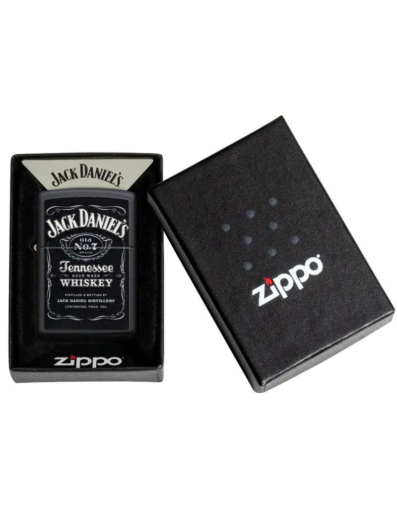 Zippo Jack Daniel's 3D Black Matte