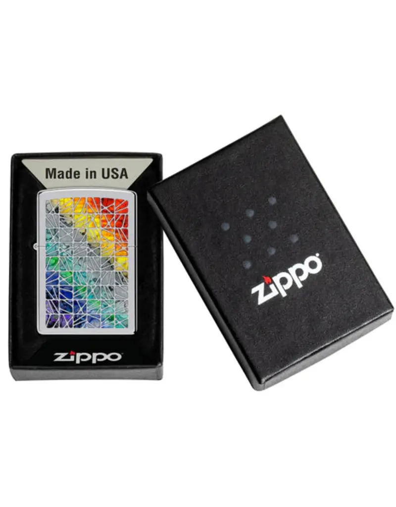 Zippo Rainbow Pattern Design