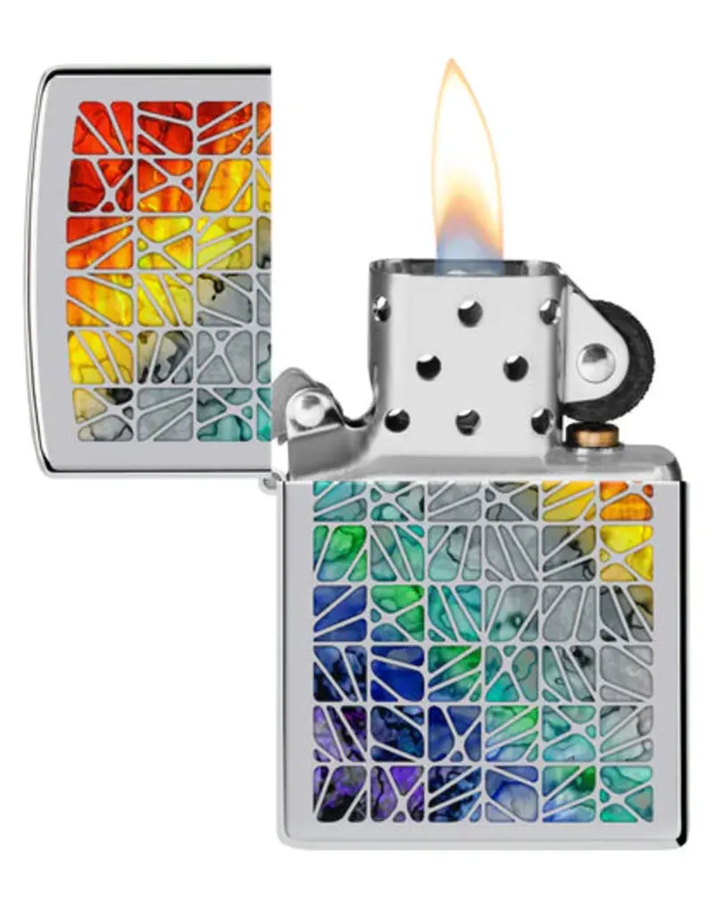 Zippo Rainbow Pattern Design