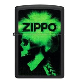 Zippo Green Zippo Skull