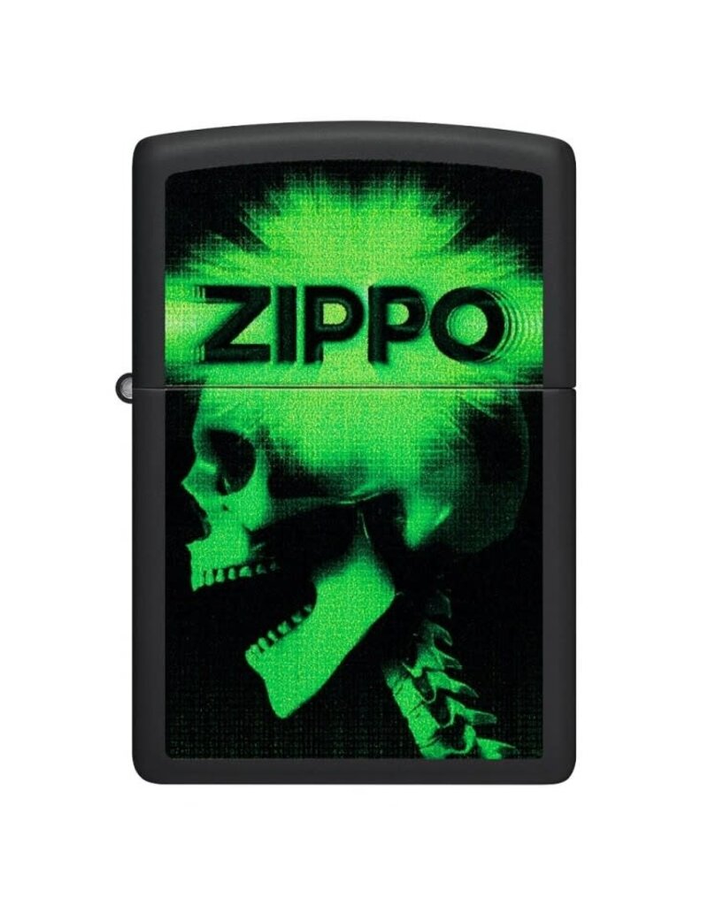 Zippo Green Zippo Skull