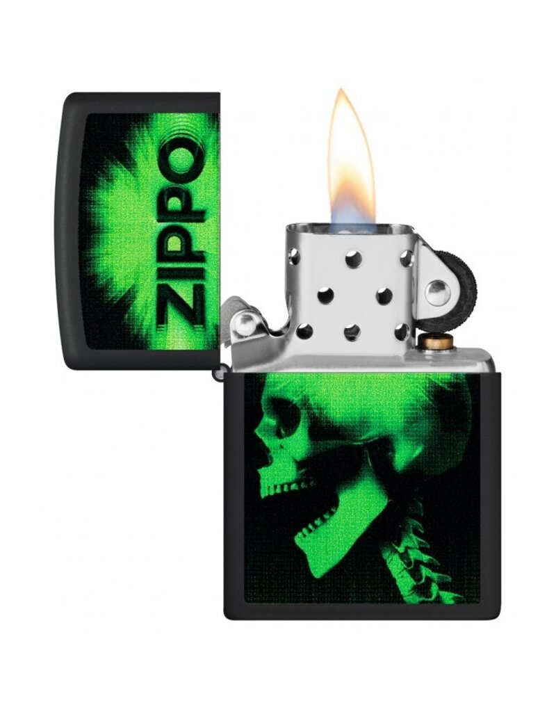 Zippo Green Zippo Skull