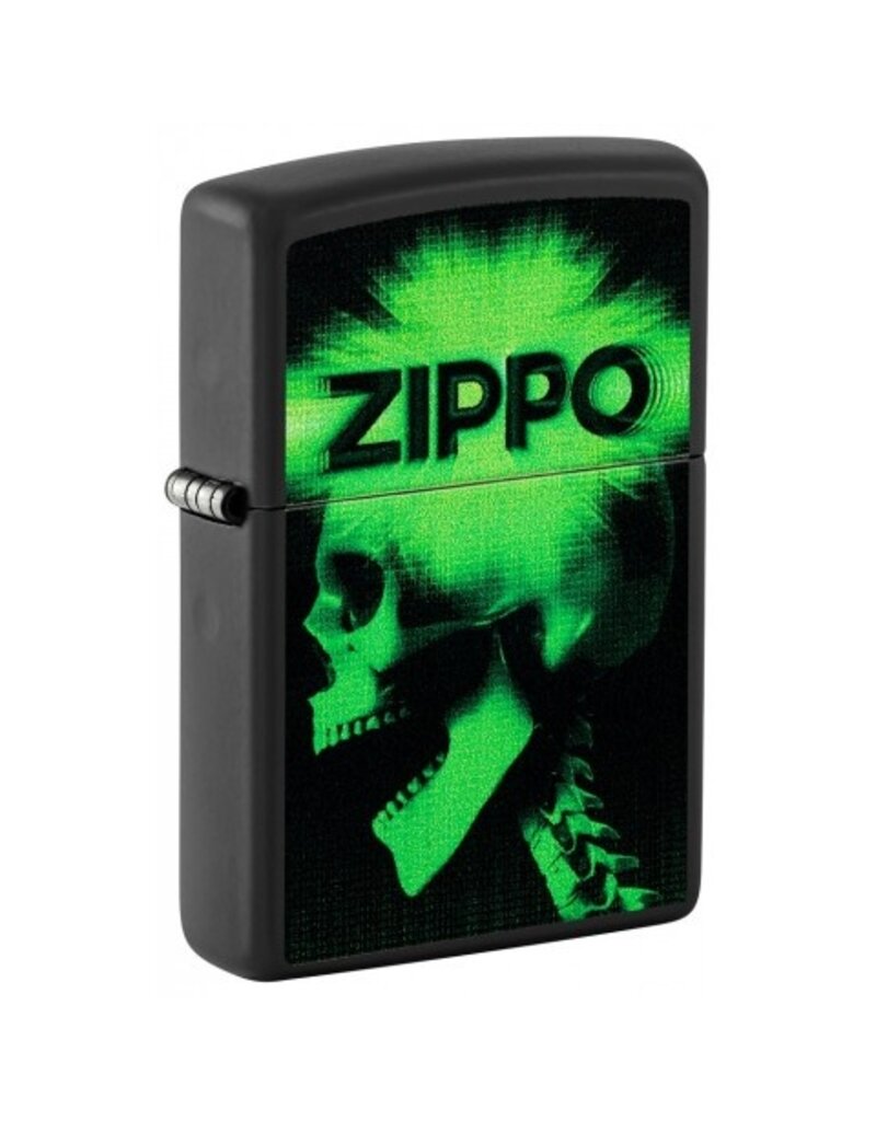 Zippo Green Zippo Skull