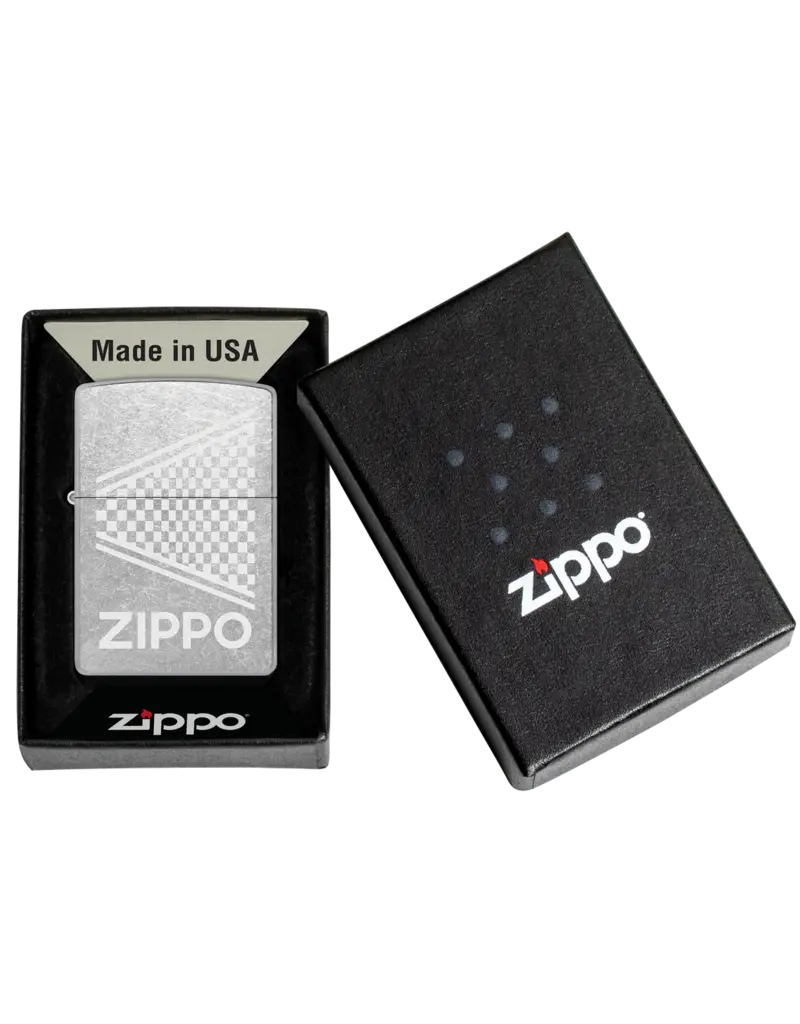 Zippo Street Chrome Checkered