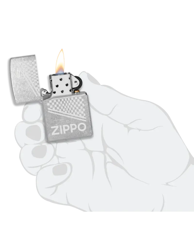 Zippo Street Chrome Checkered