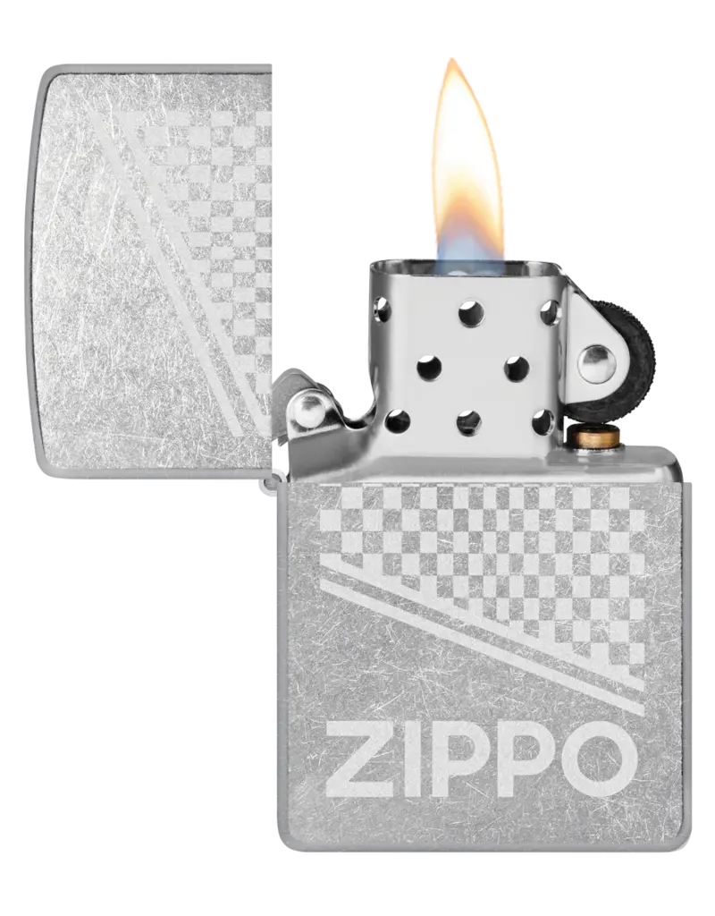 Zippo Street Chrome Checkered