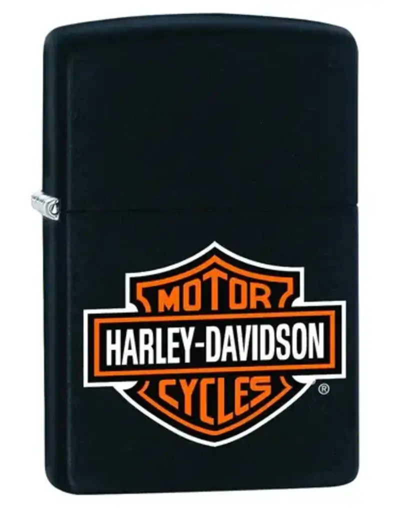 Zippo Harley Black Matte Logo