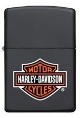 Zippo Harley Black Matte Logo