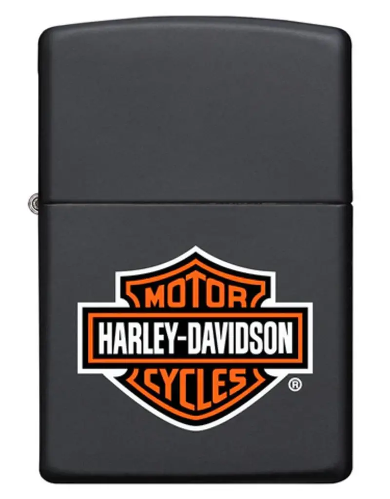 Zippo Harley Black Matte Logo