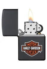 Zippo Harley Black Matte Logo