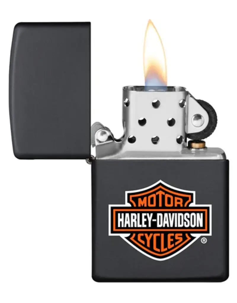 Zippo Harley Black Matte Logo