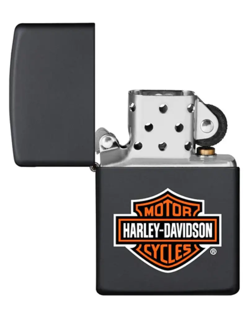 Zippo Harley Black Matte Logo