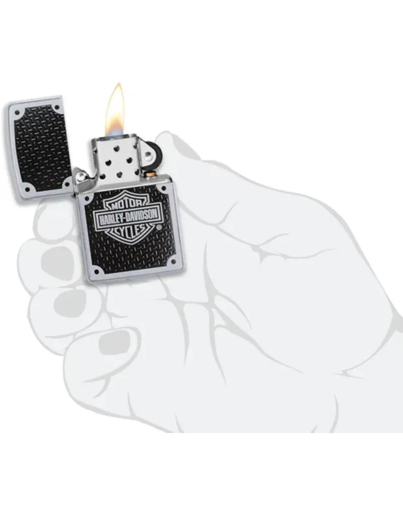 Zippo Harley Carbon Fiber Background