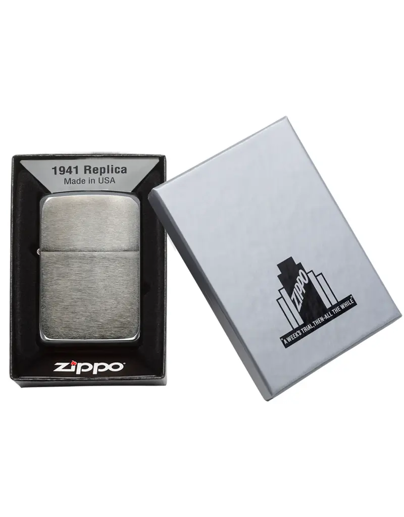 Zippo 1941 Replica Lighter Black Ice