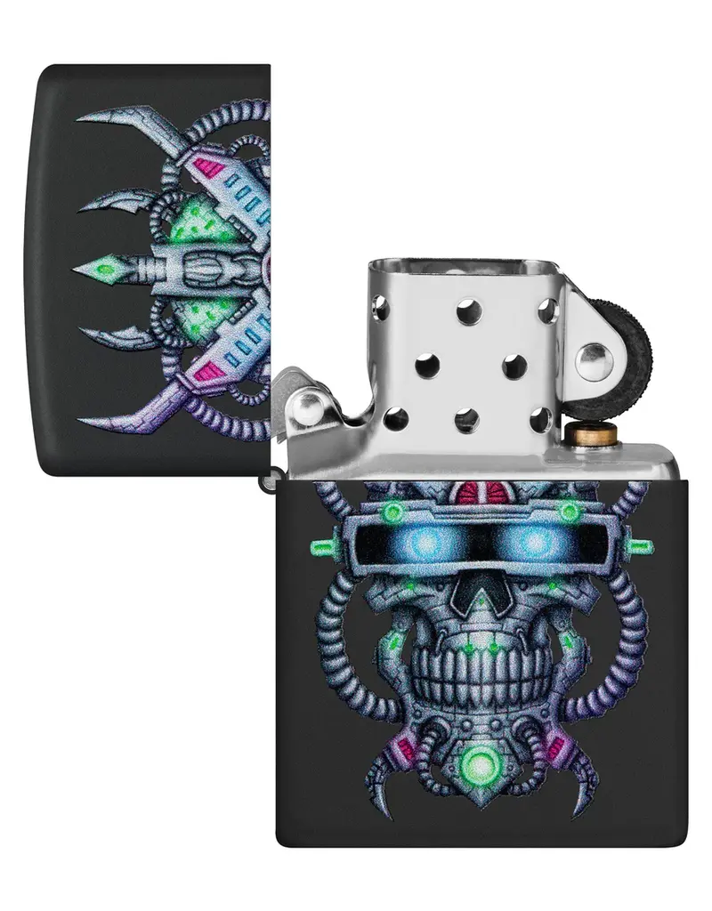 Zippo Cyber Skull Design