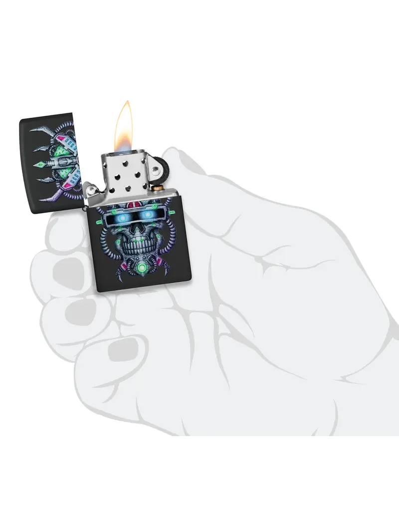 Zippo Cyber Skull Design