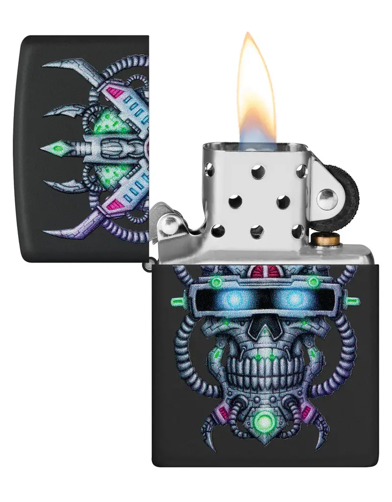 Zippo Cyber Skull Design