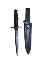 MAB IMPEX Damascus Steel Dagger with Leather Handle