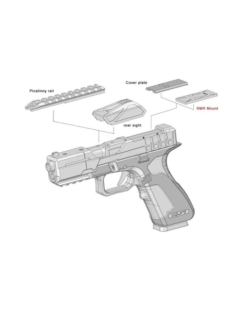Poseidon MIX Series P1-WB GBB Pistol