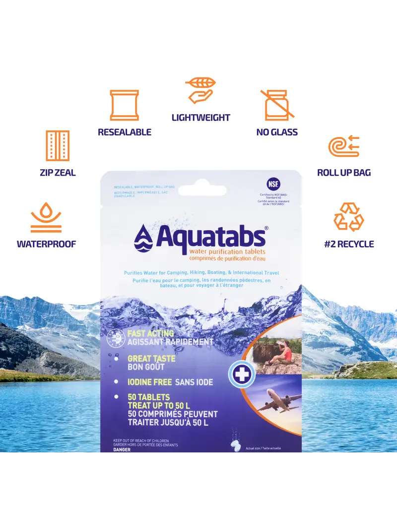 Aquatabs 50 Water Purification Tablets