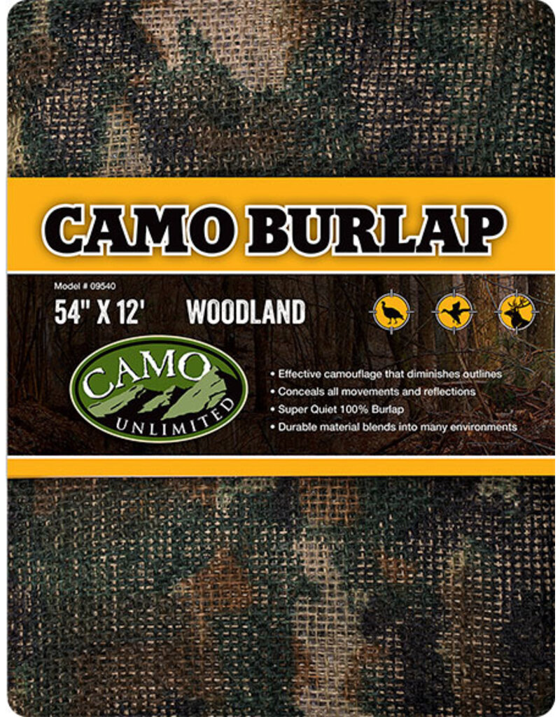 Camo Systems Camo Burlap Woodland 54″x12′