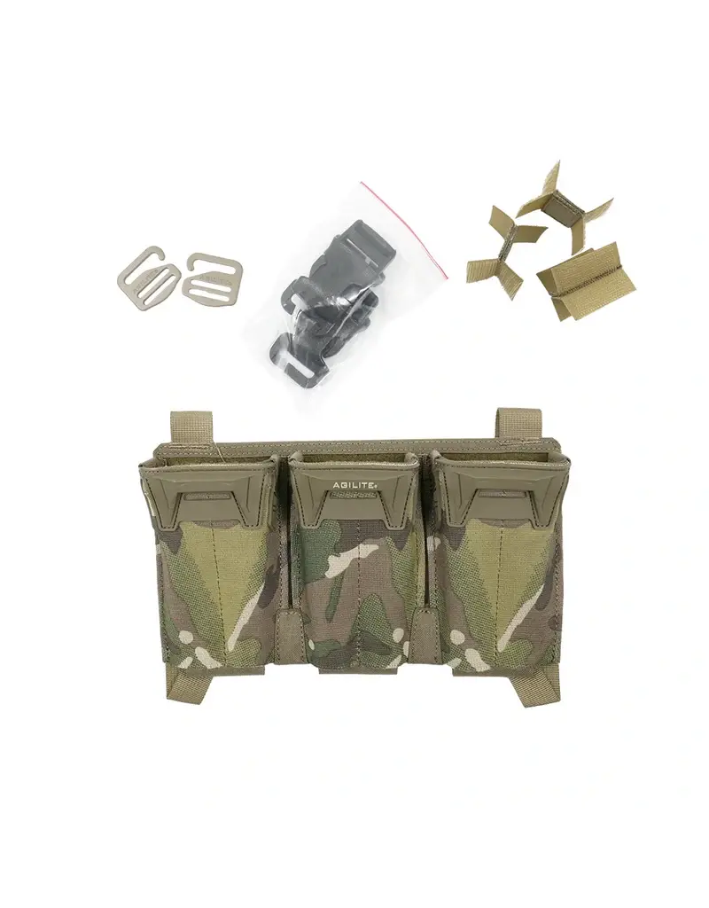 AGILITE Pincer Placard Multi-Caliber Triple Mag Pouch