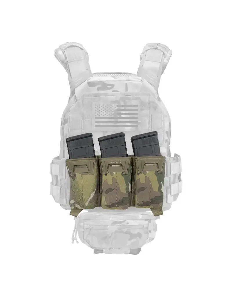 AGILITE Pincer Placard Multi-Caliber Triple Mag Pouch