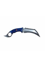 MAB IMPEX Karambit en acier damas à soie pleine