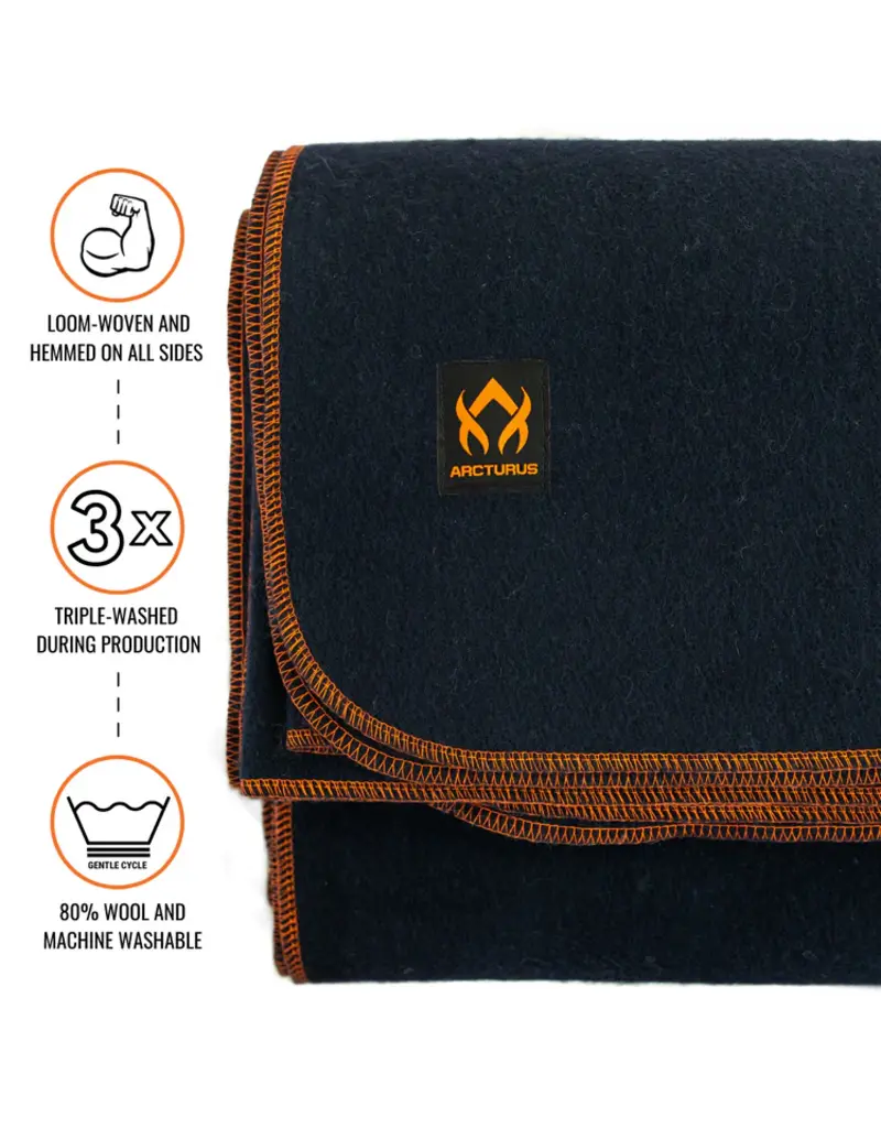 Arcturus Couverture de laine Military Wool Blanket