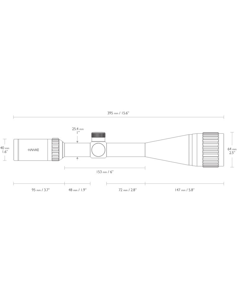 Hawke Vantage IR 6-24x50 AO Mil Dot
