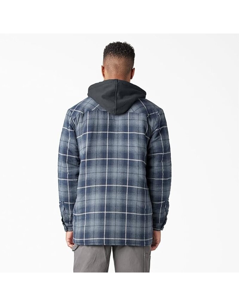 Dickies Water Repellent Flannel Hooded Shirt Jacket