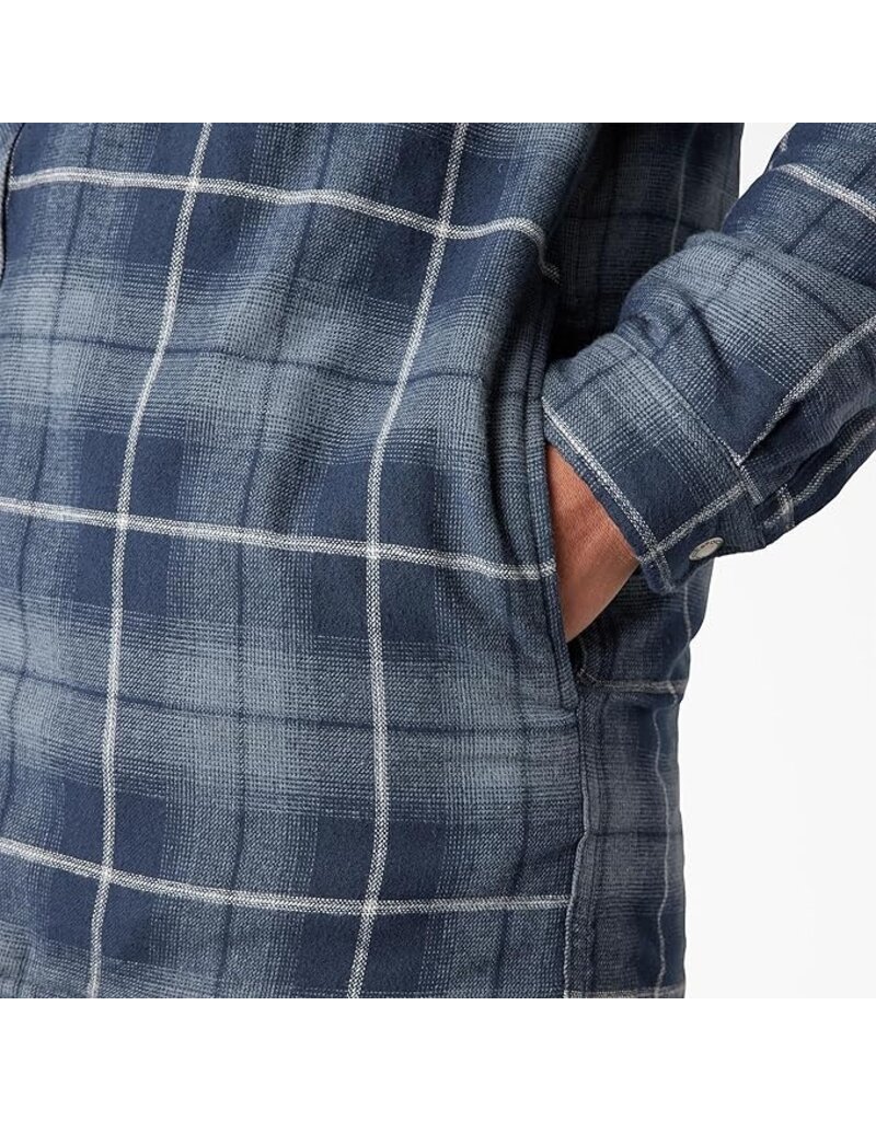 Dickies Water Repellent Flannel Hooded Shirt Jacket