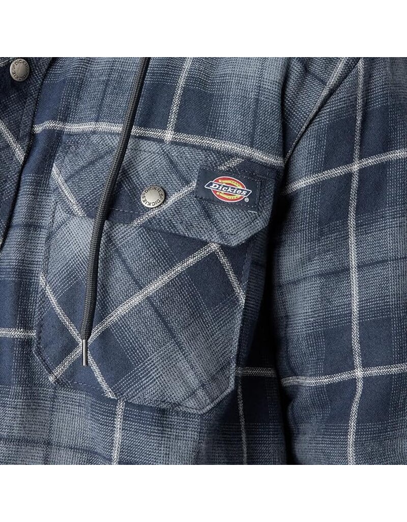 Dickies Water Repellent Flannel Hooded Shirt Jacket