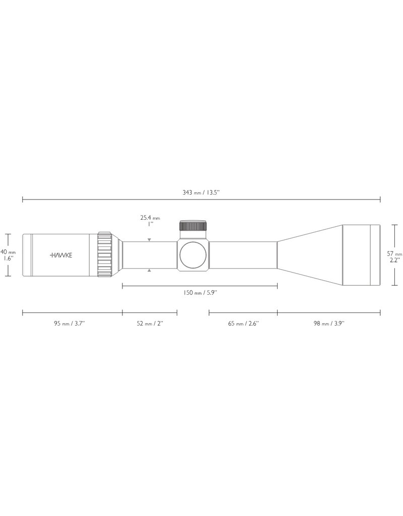 Hawke Vantage IR 3-9x50 Mil Dot