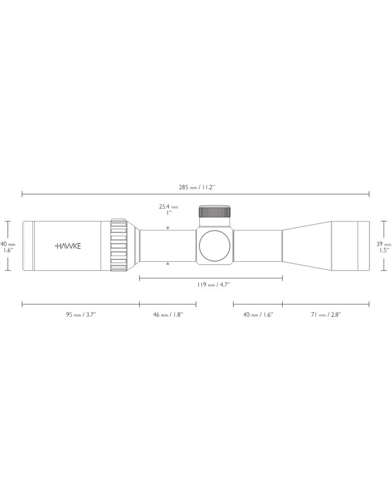 Hawke Vantage IR 2-7x32 Mil Dot