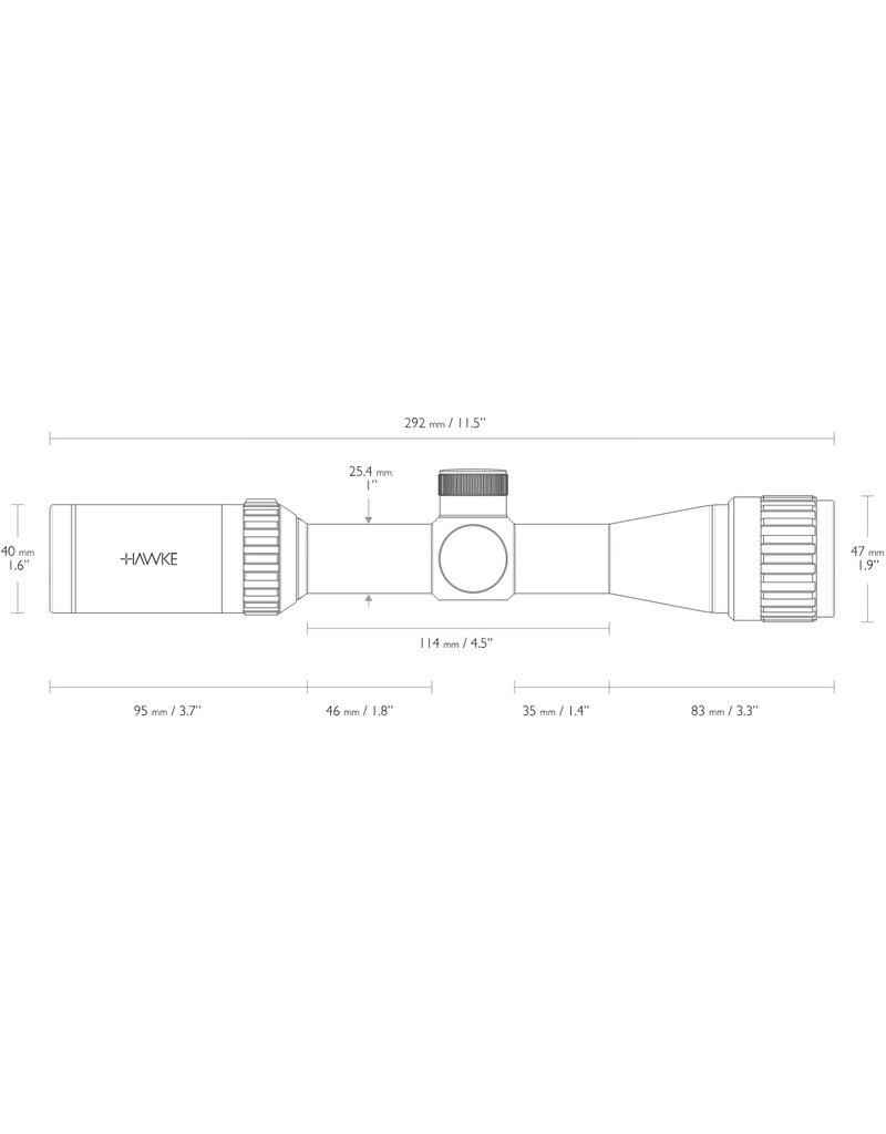 Hawke Vantage 4x32 AO Mil Dot