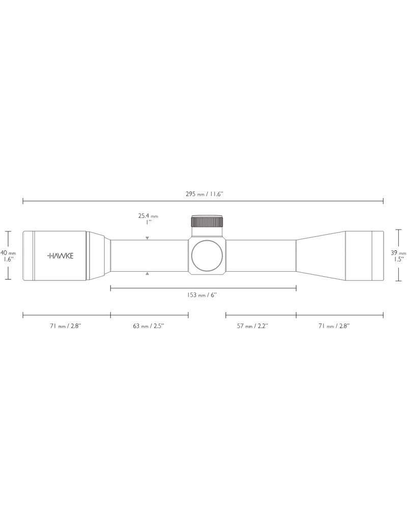 Hawke Vantage 4x32 Mil Dot