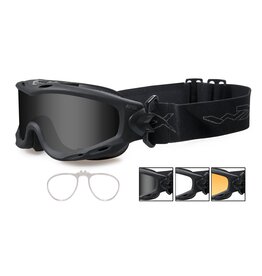 WileyX Spear Goggle Matte Black Grey/Clear/Rust with RX Insert