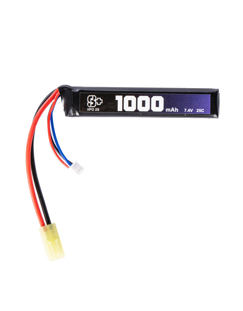 S+ Batterie Lipo 7.4V 1000mAh Stick 25C