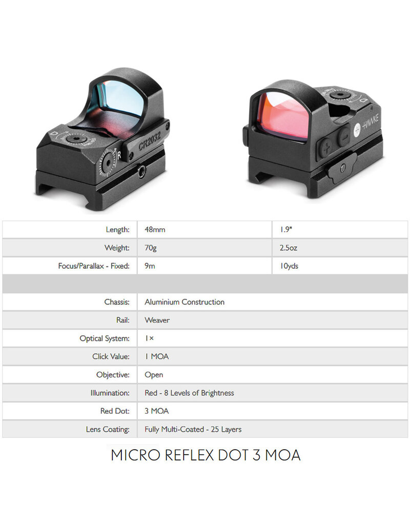 Hawke Vantage Reflex Dot
