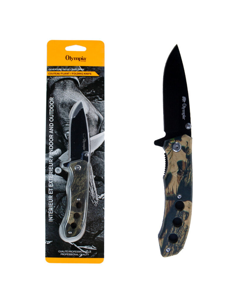 Olympia Couteau pliant camouflage