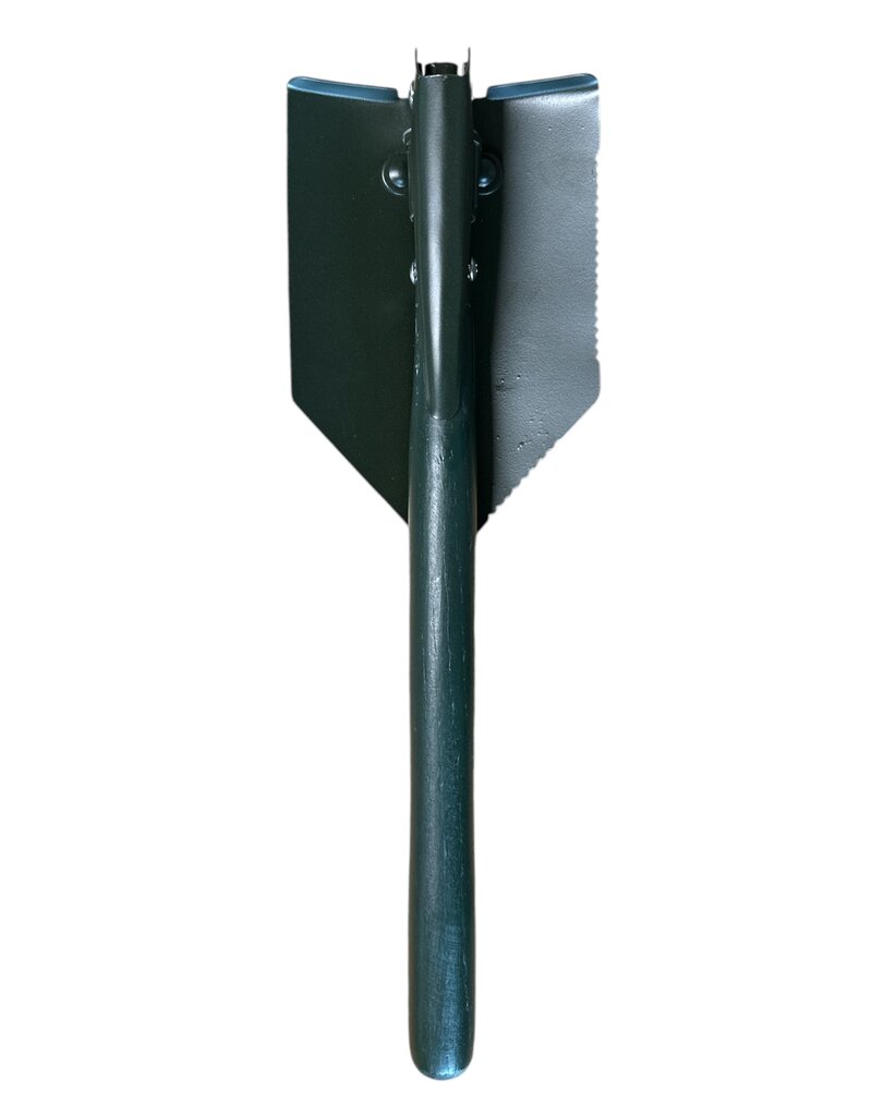 World Famous Shovel with Wood Handle Green