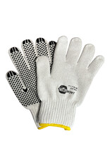 Jackfield Thermal Bleached White PVC Gloves with Dots