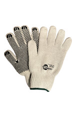Jackfield Thermal Bleached White PVC Gloves with Dots