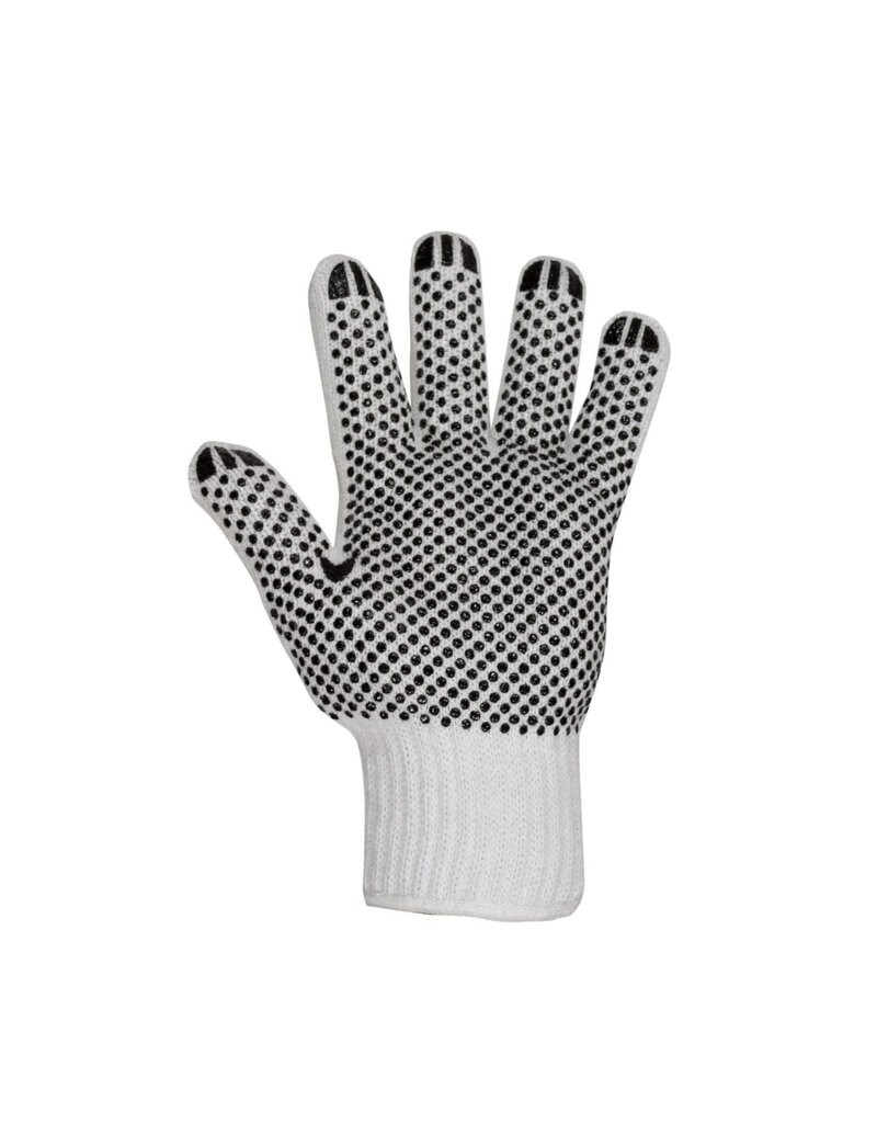 Jackfield Thermal Bleached White PVC Gloves with Dots