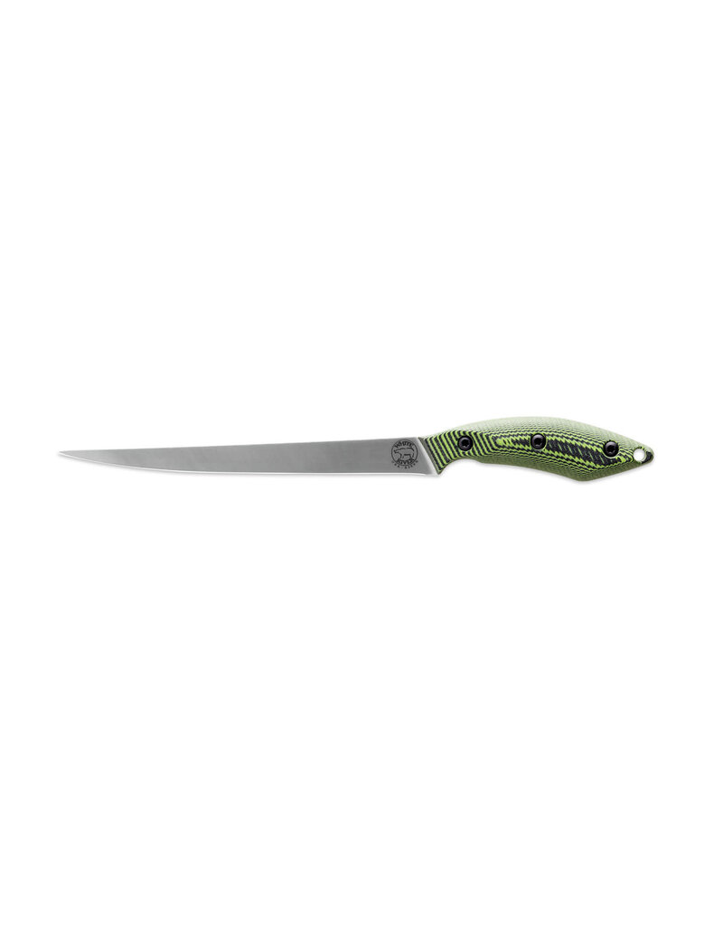 White River Fillet 8″ Green & Black G10