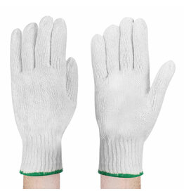 Allesco Inc. White Poly Cotton Knit Glove (12 Pack)