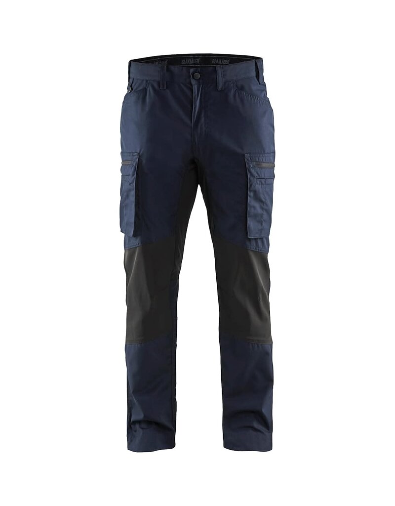 Blaklader Workwear Pantalon de service extensible bleu marine foncé/noir