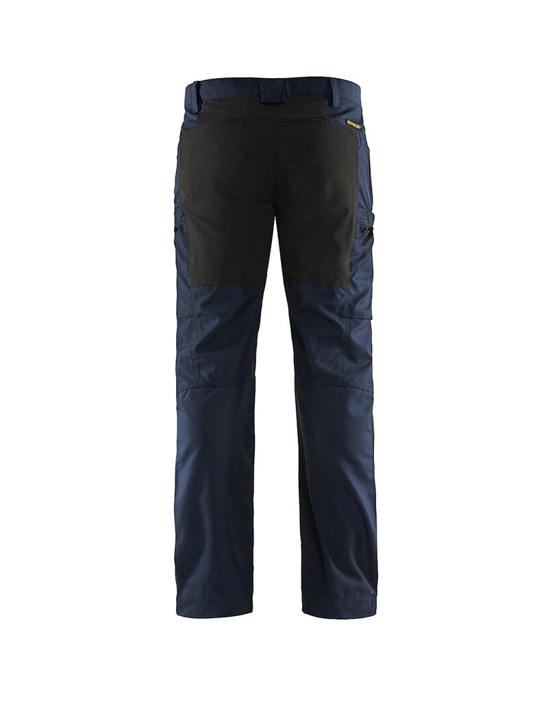 Blaklader Workwear Pantalon de service extensible bleu marine foncé/noir