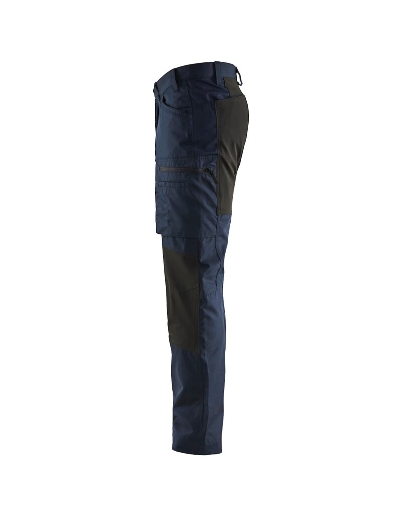 Blaklader Workwear Pantalon de service extensible bleu marine foncé/noir